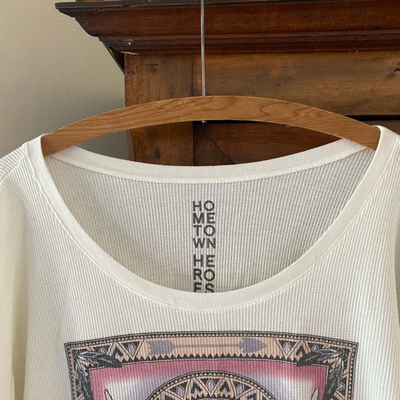 Urban Outfitters Cow Skull Thermal Long Sleeve Shirt - Picture 6 of 10